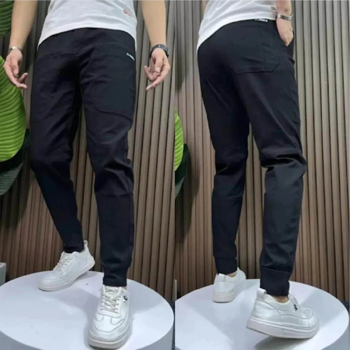 Calça Jeans Cargo com Elastano Premium – Conforto e Estilo — Preto, foto 8