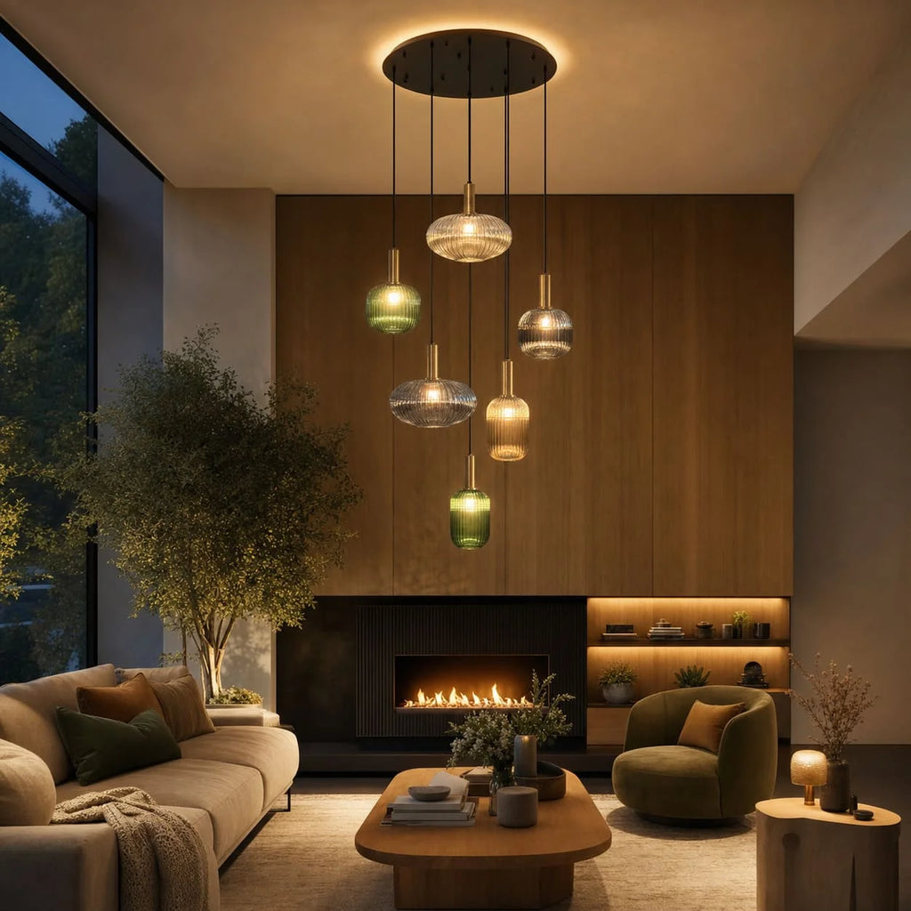Chic Vintage Glass Pendant Light — photo 6